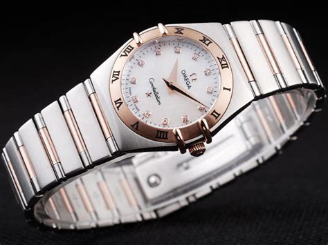 are there fake omega ladies constellation watches|ladies omega constellation diamond bezel.